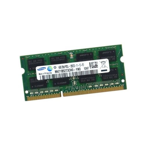 Memoria RAM Samsung de 4 GB SO-DIMM (M471B5273CH0-YK0) 1600 MHz PC3L-12800S