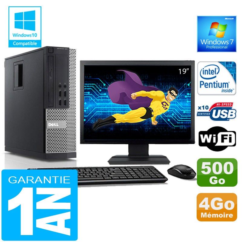 Dell 990 SFF PC - Intel G840, 4GB RAM, 500GB HDD, WiFi, Windows 7 Pro