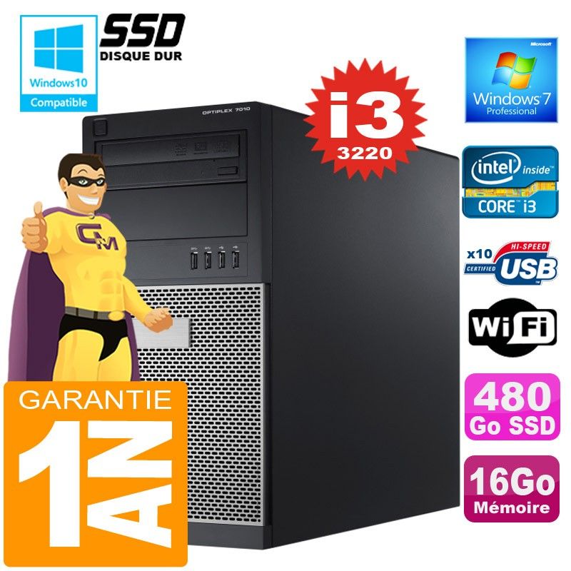 Dell 7010 MT (Tower) Core i3-3220 Desktop PC