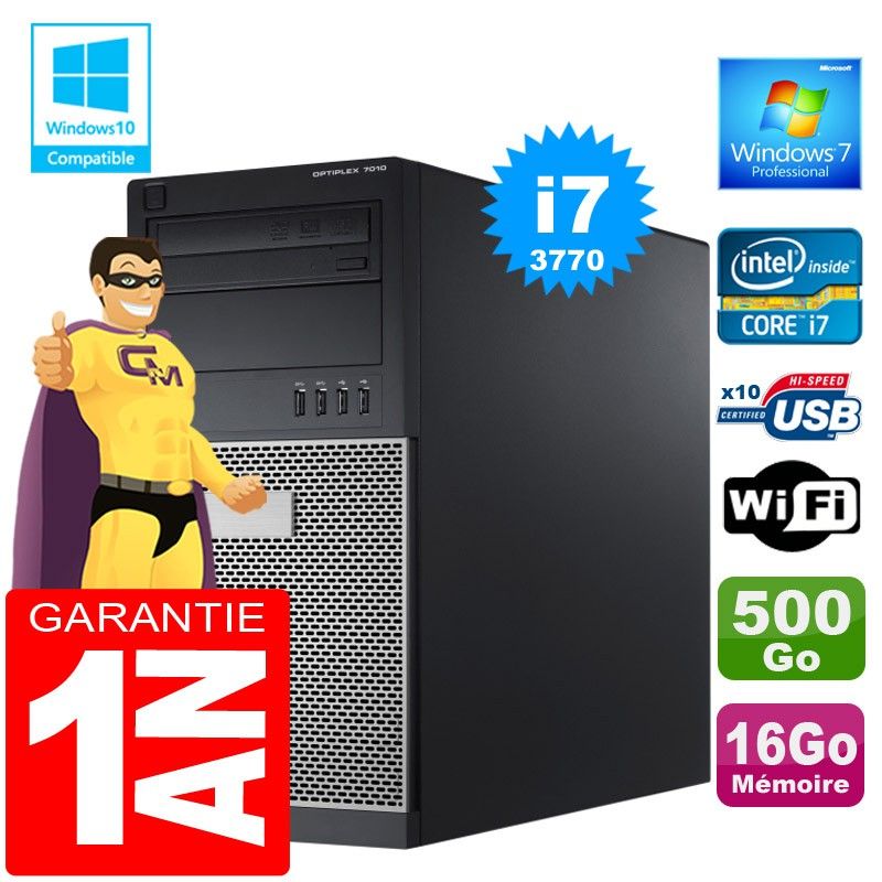 Dell 7010 MT (Tower) Core i7-3770 PC