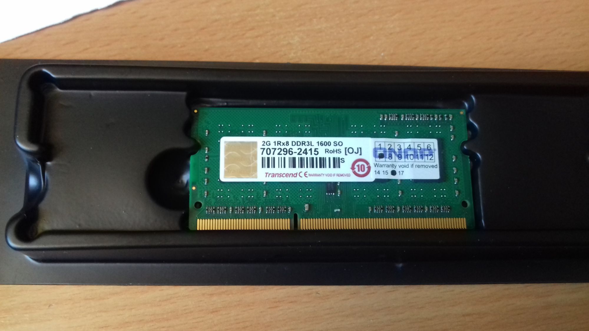 QNAP 2GB DDR3L Memory Module (SO-DIMM 204-pin, 1600MT/s, PC3L-12800, 1.35V, Unbuffered, Non-ECC)
