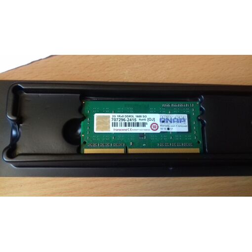 Módulo de memoria QNAP de 2 GB DDR3L (SO-DIMM de 204 pines, 1600 MT/s, PC3L-12800, 1,35 V, Sin búfer, No ECC)