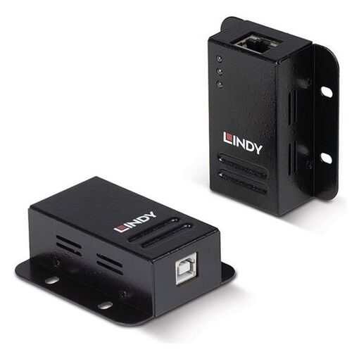 Extensor USB 2.0 Cat.5 con alimentación Lindy