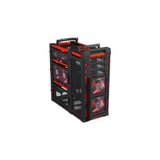 Caja Antec LanBoy Air Tour ATX - Negro/Rojo - Sin fuente de alimentación - USB/Audio