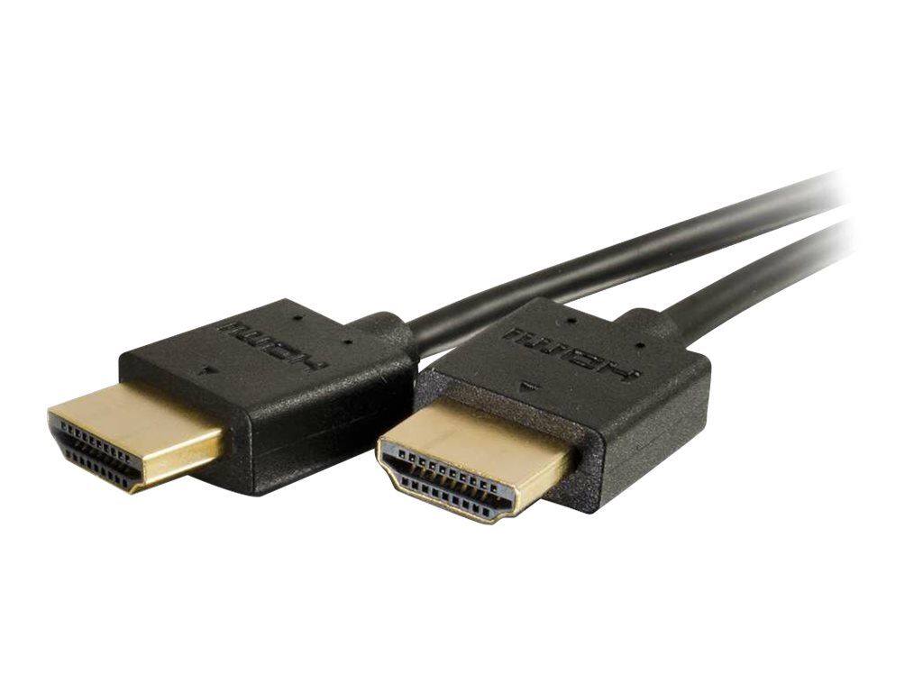 Câble HDMI C2G 3 ft 4K à connecteurs à faible profil - Noir