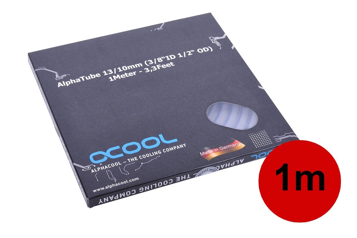 Alphacool Alphatube HF 13/10 (3/8"ID) - Transparent 1m (3,3ft) 