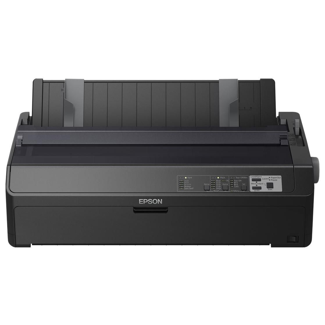Epson FX 2190II Printer - Monochrome Matrix - Roll (8.5 inch), 406.4 mm (width), 420 x 364 mm - 240 x 144 dpi - 9 Pin - Up to 738 char/sec - Parallel, USB 2.0