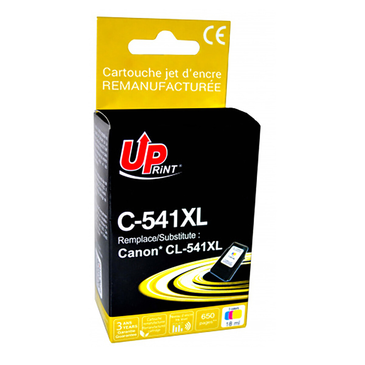 UPrint Cartouche compatible Canon PG-541XL C-541XL (Couleur)