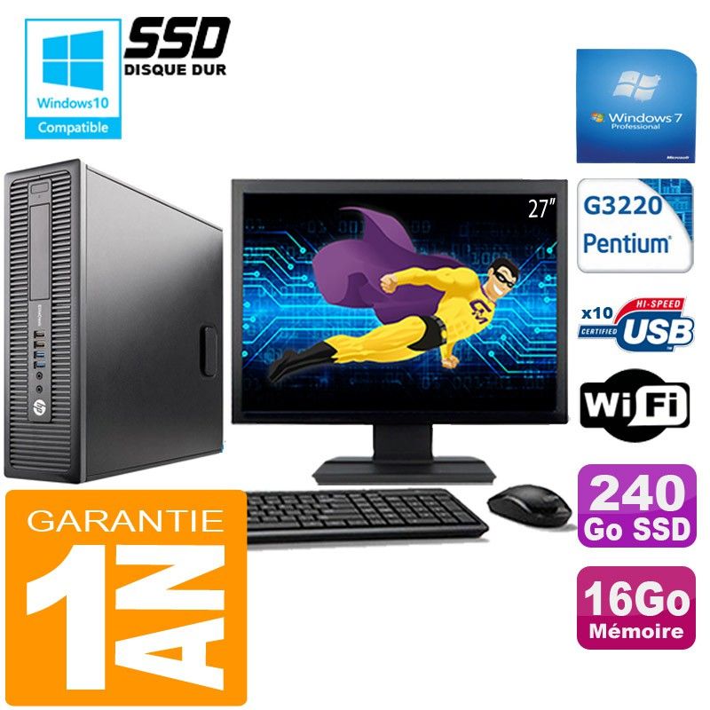 Ordinateur de bureau HP EliteDesk 800 G1 SFF