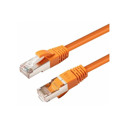 MicroConnect Network Cable - 5m, Cat6, Shielded Twisted Pair (SSTP), RJ-45 Male to RJ-45 Male, Halogen-Free, Locked - Orange