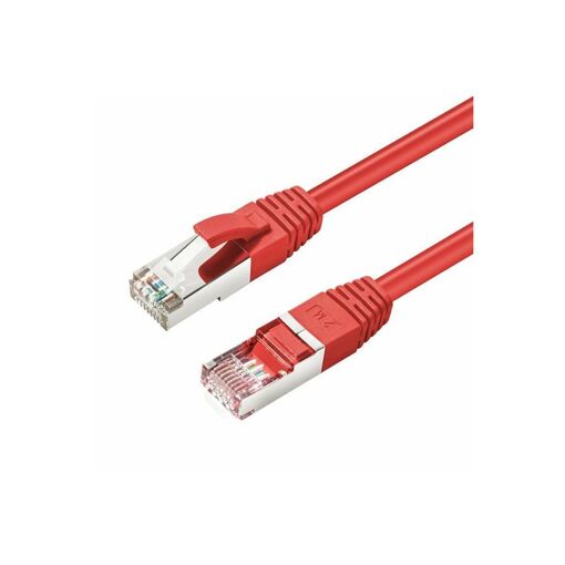 Câble réseau MicroConnect - 10 m, CAT 6, Paire torsadée blindée (SSTP), RJ-45 (M) vers RJ-45 (M), Sans halogène, Fixe - Rouge