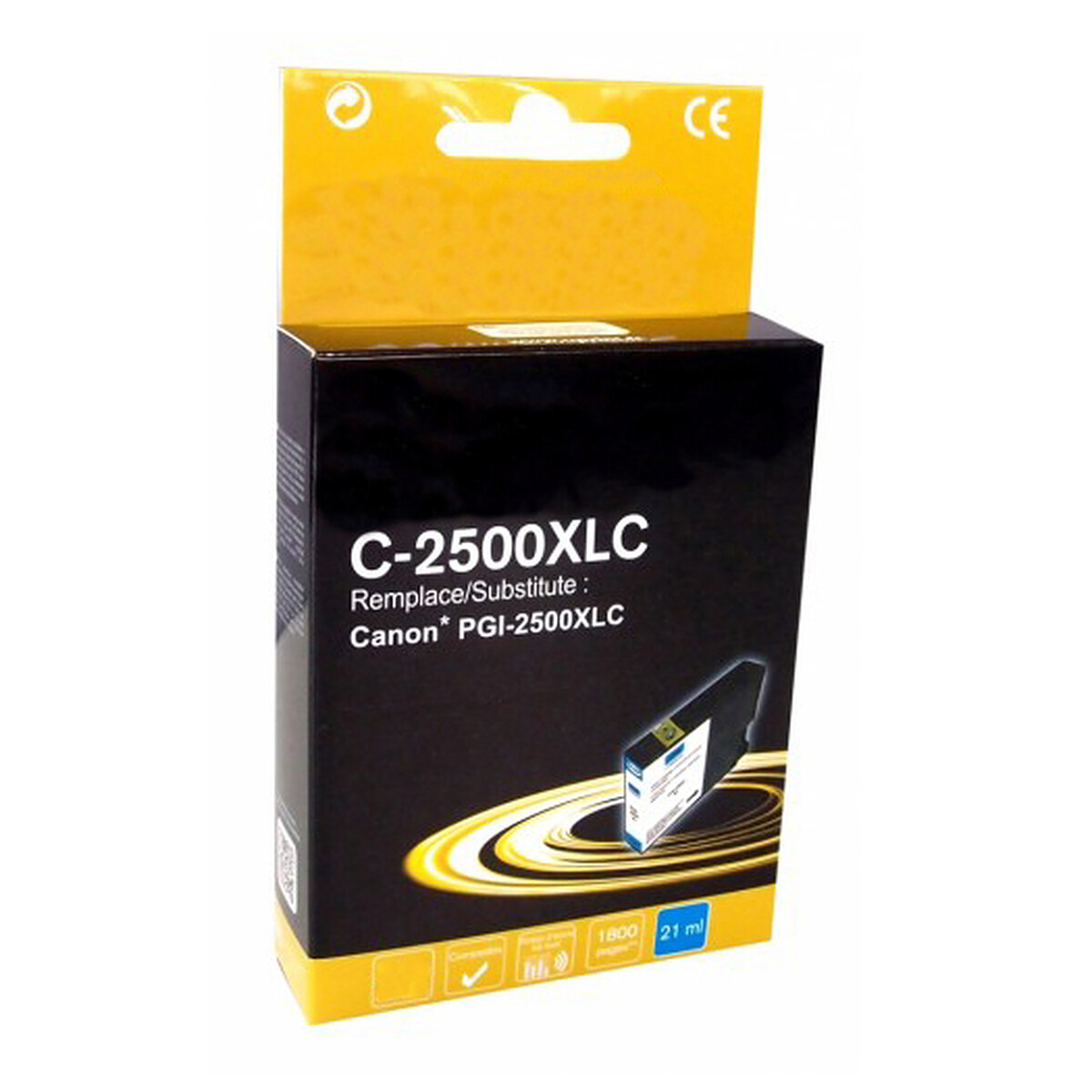 Cartouche C-2500XLC compatible Canon PGI-2500XLC (Cyan)
