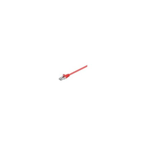 Cable de red Goobay CAT 5e, 2 tomas RJ45 SF/UTP, blindaje de alambre y trenza