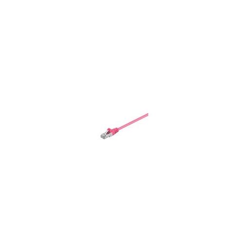 Cable de red Goobay CAT 5e, 2 enchufes RJ45, SF/UTP con blindaje de alambre y trenzado