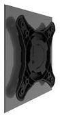 ASRock VESA Mounting Kit - DeskMini 110 Wall Mount - Black