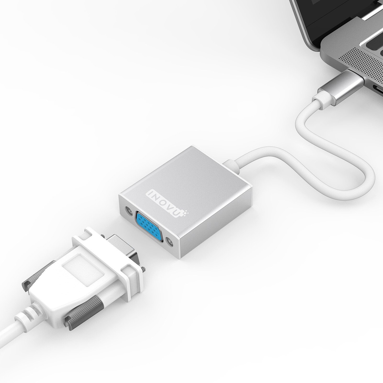 Adaptateur vidéo INOVU INADPVGAC USB-C vers VGA