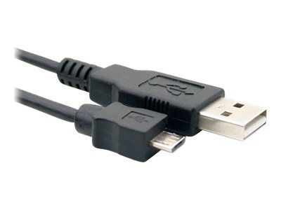 Intronics USB Cable - Micro-USB Type B (M) to USB (M) - USB 2.0 - 5m - Black, RAL 9011