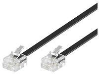 MicroConnect Modular Phone Cable - 2m - Black