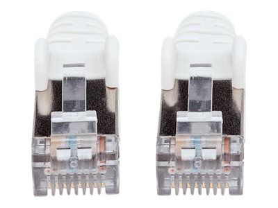 Intellinet Network Patch Cable, Cat6, 30m, White, Copper, S/FTP, LSOH / LSZH, PVC, RJ45, Gold Plated Contacts, Snagless, Booted, Lifetime Warranty, Polybag - Cordon de raccordement - RJ-45 (M) pour RJ-45 (M) - SFTP, PiMF - CAT 6 - sans halogène...