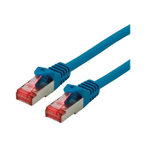 Secomp CAT 6 RJ-45 Cord, 1.5m, Blue (SFTP, PiMF, Halogen-free, Molded, Locking)