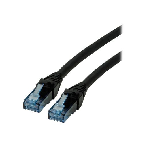 Secomp CAT 6a UTP Molded Locking Cable, 1.5m, Black
