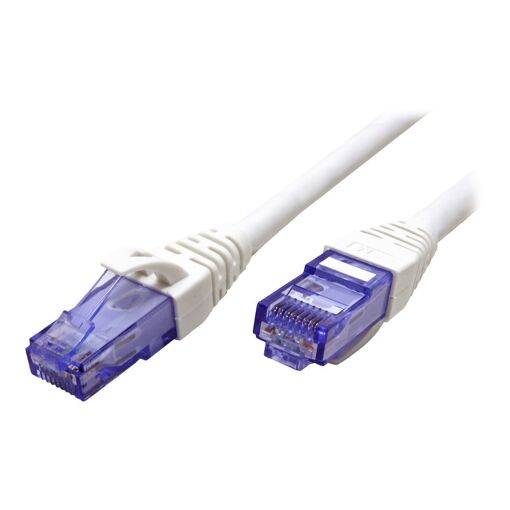 Câble Secomp Cat 6a UTP RJ-45, 20 m, sans halogène, moulé et bloqué, blanc