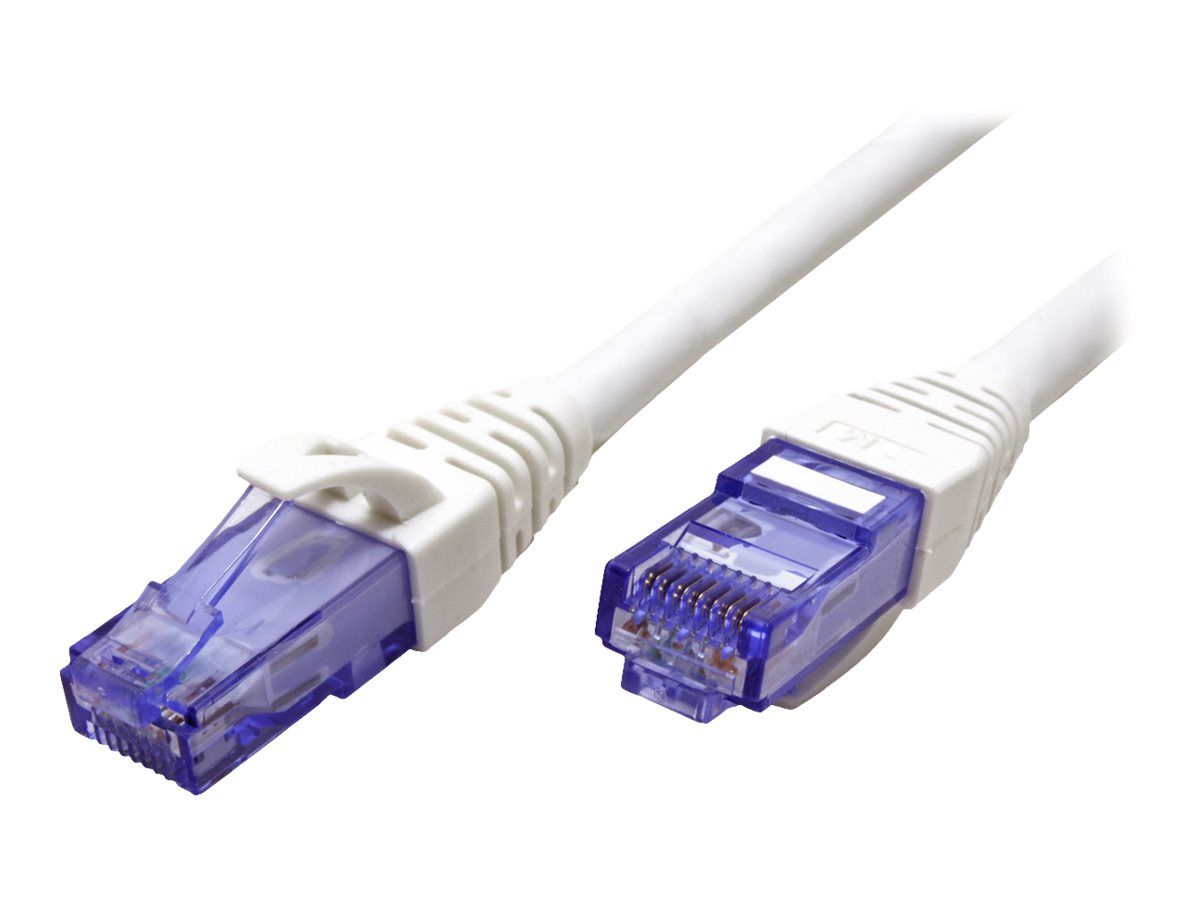 Secomp Cat 6a UTP RJ-45 Cable, 20m, Halogen-Free, Molded and Locking, White