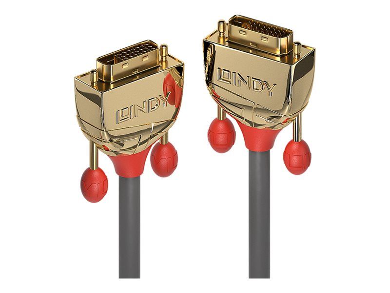 Lindy Gold DVI Cable - Double Connector - 10m