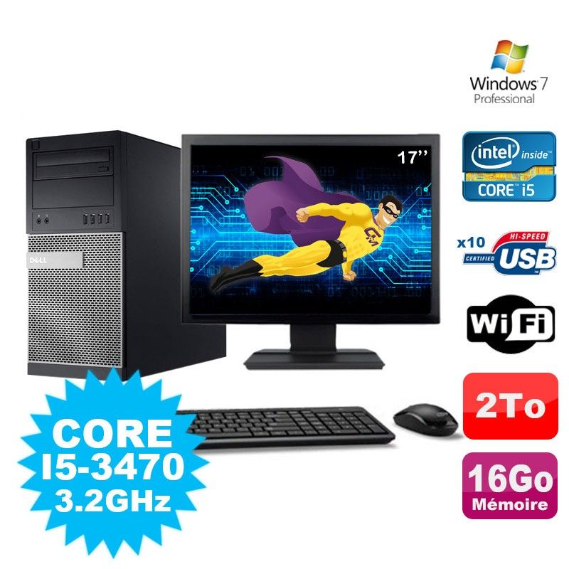Dell Optiplex 7010 Desktop PC - Intel Core i5, 16GB RAM, 2TB HDD, Windows 7 Pro