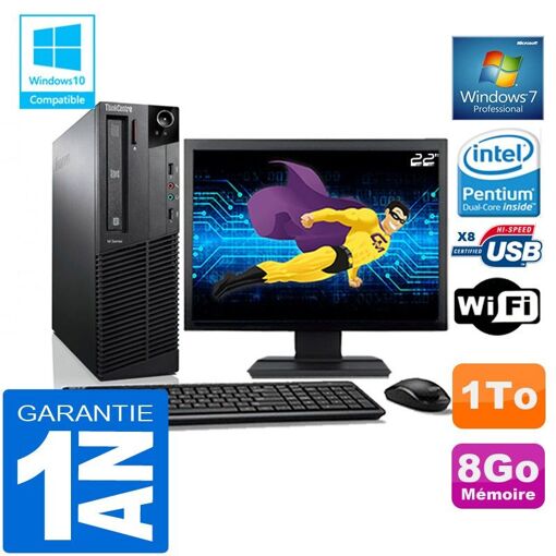 Lenovo M92p SFF Desktop PC - Intel G630, 8GB RAM, 1TB HDD, WiFi, Windows 7 Pro