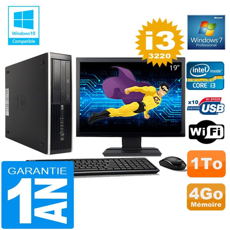 HP Compaq 8300 SFF PC - Core i3, 4GB RAM, 1TB HDD, WiFi