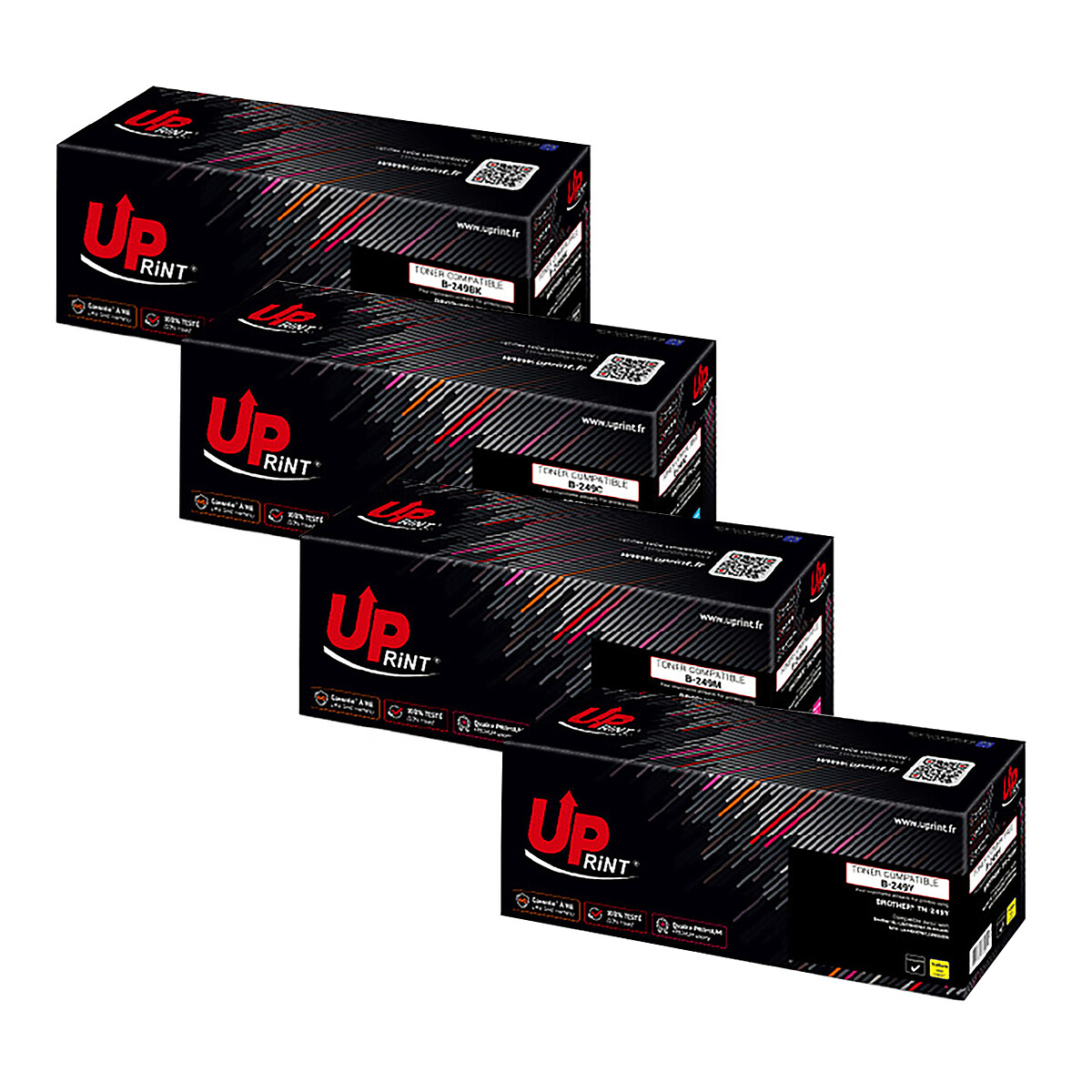 UPrint Multipack 4x toners compatibles Brother TN-249 B.249 (Multicolore)