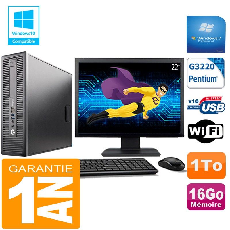 Ordinateur de bureau HP EliteDesk 800 G1 SFF