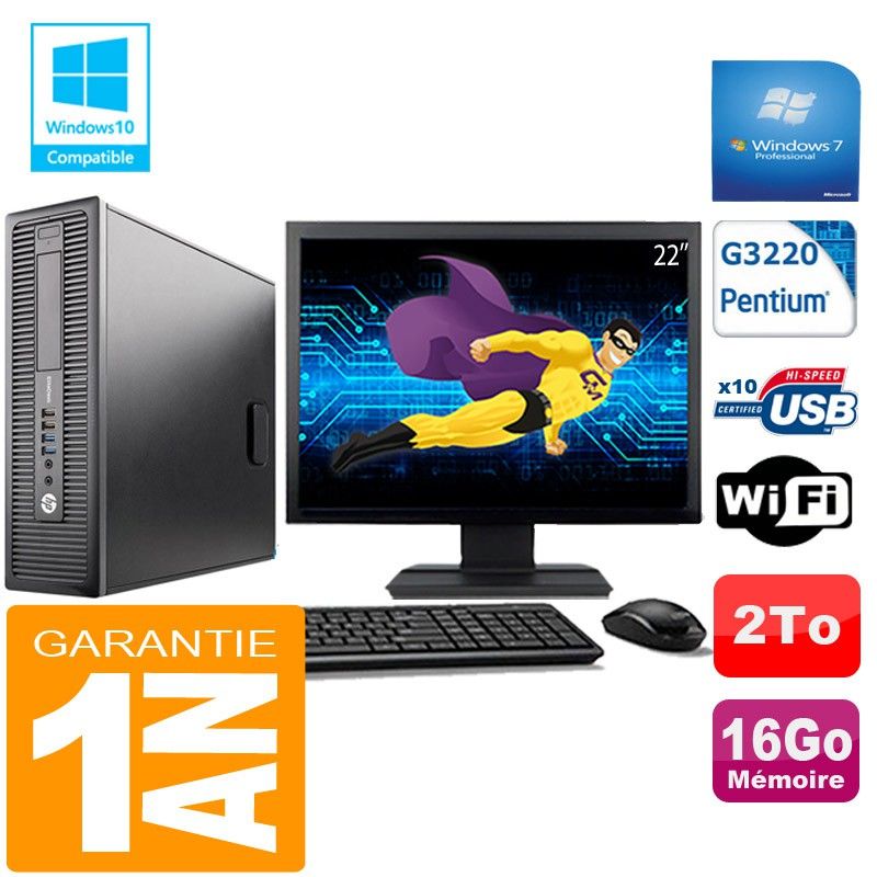 Ordinateur de bureau HP EliteDesk 800 G1 SFF