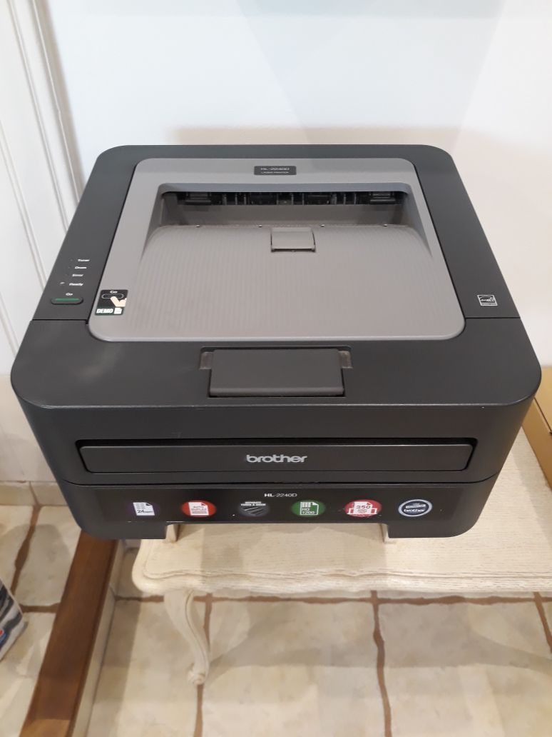 Brother HL-2240D Laser Printer - Black and White - 2400 x 600 dpi - 24 ppm - 250-Sheet Capacity - USB 2.0