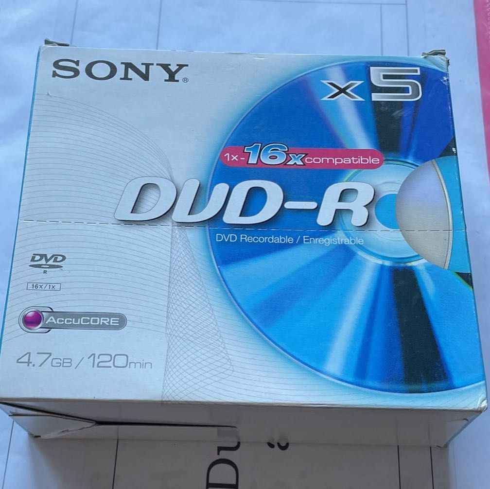 Sony DMR-47 5x DVD-R 4.7GB (120min) 16x Burning Case