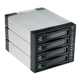 Fantec 3.5-inch Storage Enclosure Bay with Fan - Black