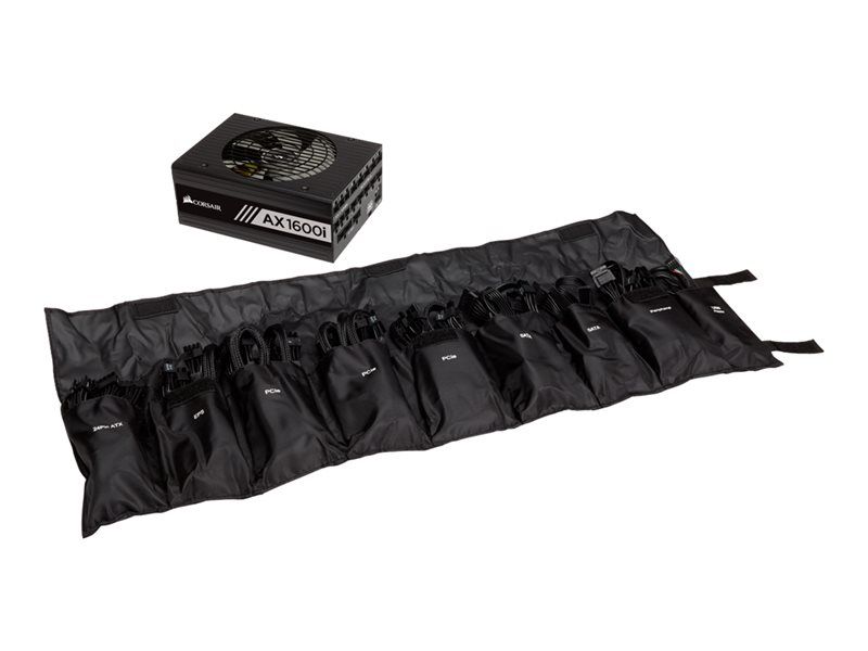 Corsair AX1600i - Internal Power Supply - ATX12V 2.4 / EPS12V 2.92 - 80 PLUS Titanium - 100-240V AC - 1600W