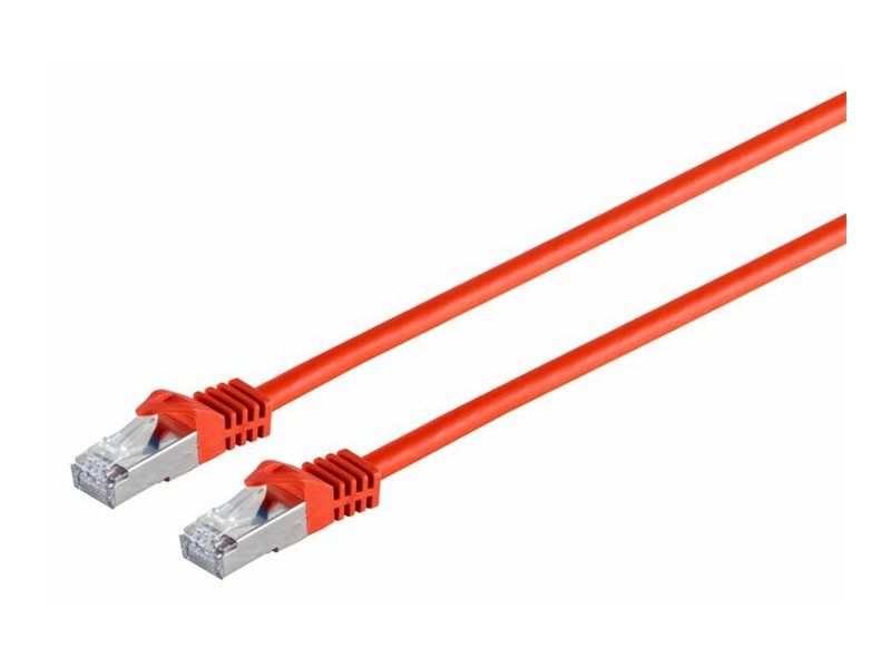 Cable de red MicroConnect - 50 cm, CAT 7, SFTP, Rojo