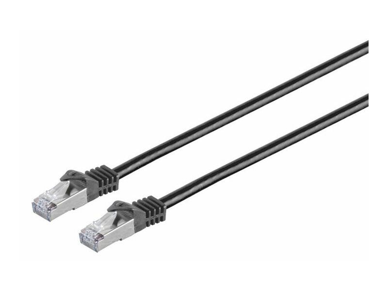 Cable de red MicroConnect - 50 cm, CAT 7, SFTP, PiMF, RJ-45 (M) a RJ-45 (M) - Negro