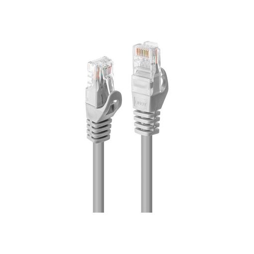 Cable de conexión Lindy CAT5e, 1 m, gris (paquete de 50)
