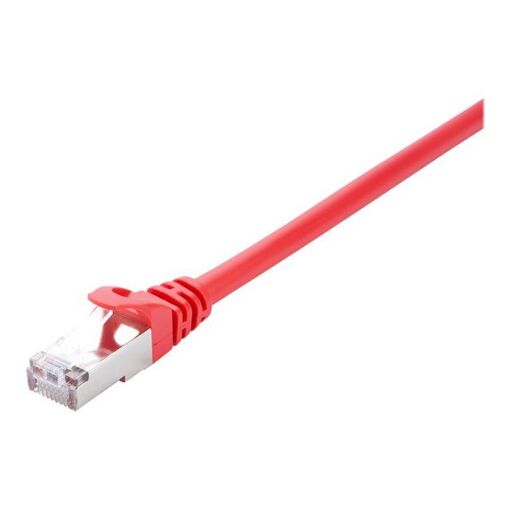 V7 RJ-45 to RJ-45 Cable - 1m - STP Cat 6 - Molded, Hookless - Red