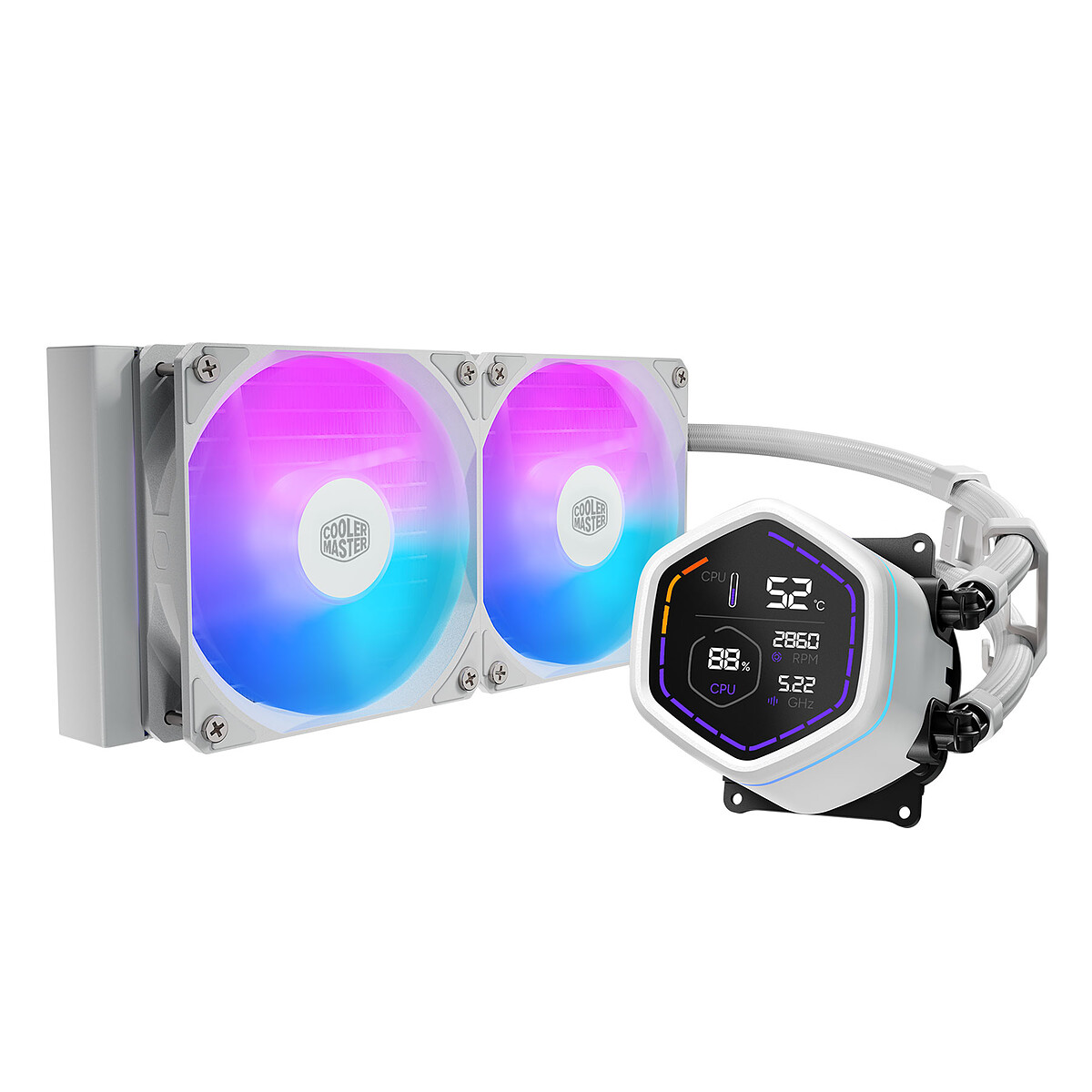 Cooler Master MasterLiquid Core Nex Digital 240 Blanc