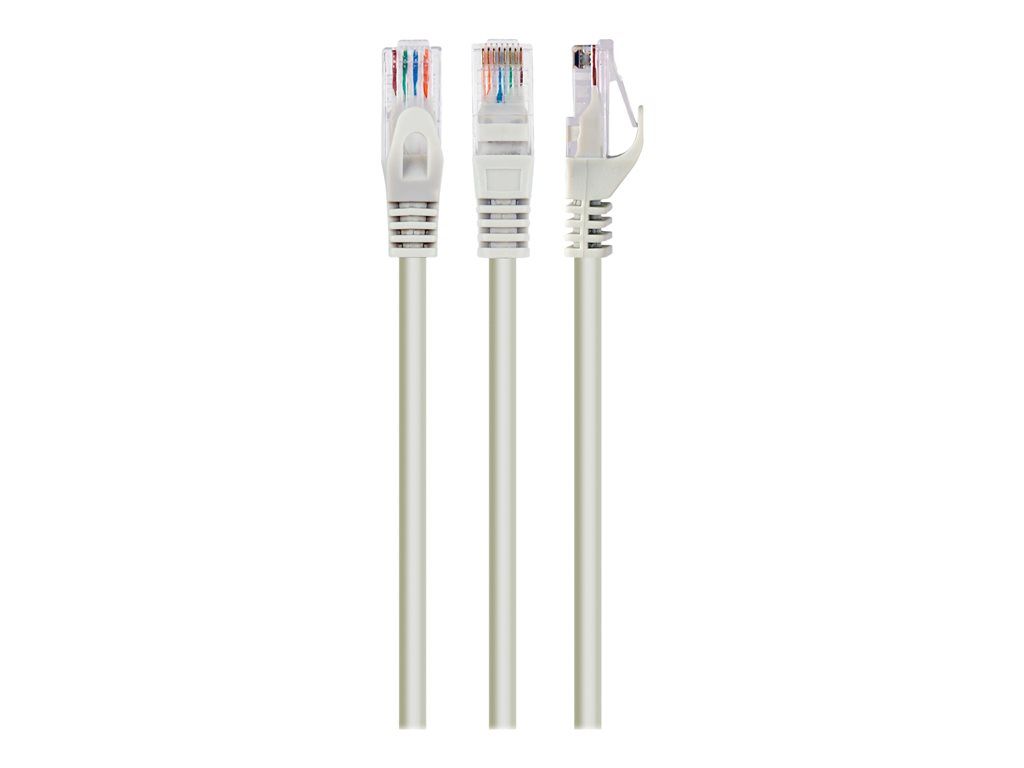 Gembird RJ-45 (M) to RJ-45 (M) Cable - CAT 6 UTP - Molded, Locked - Grey