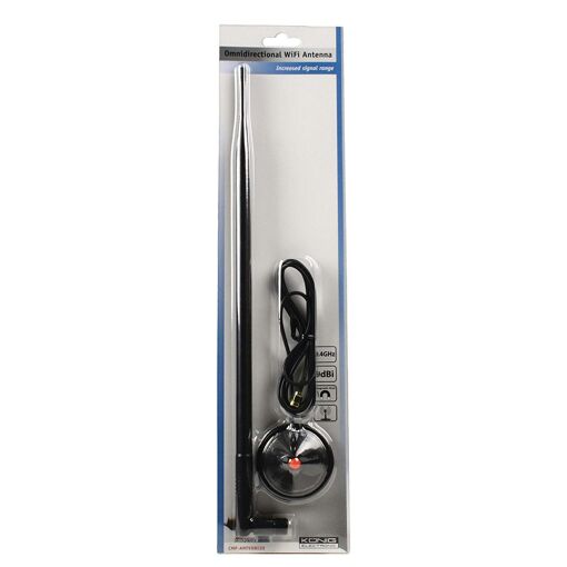 Antena WiFi Konig - Antena direccional omnímoda de 9 dBi