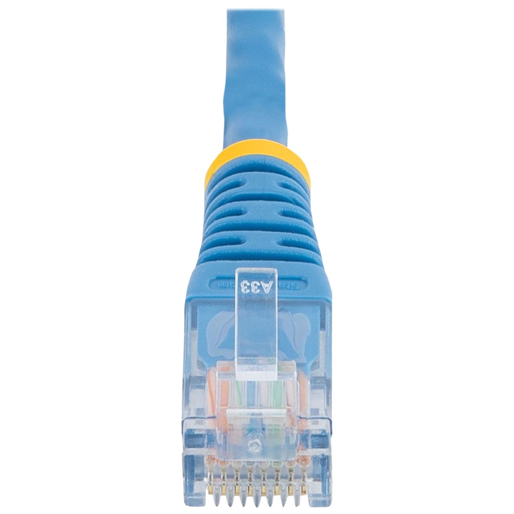 Cable Ethernet StarTech Cat5e - Cable de red azul de 3 pies