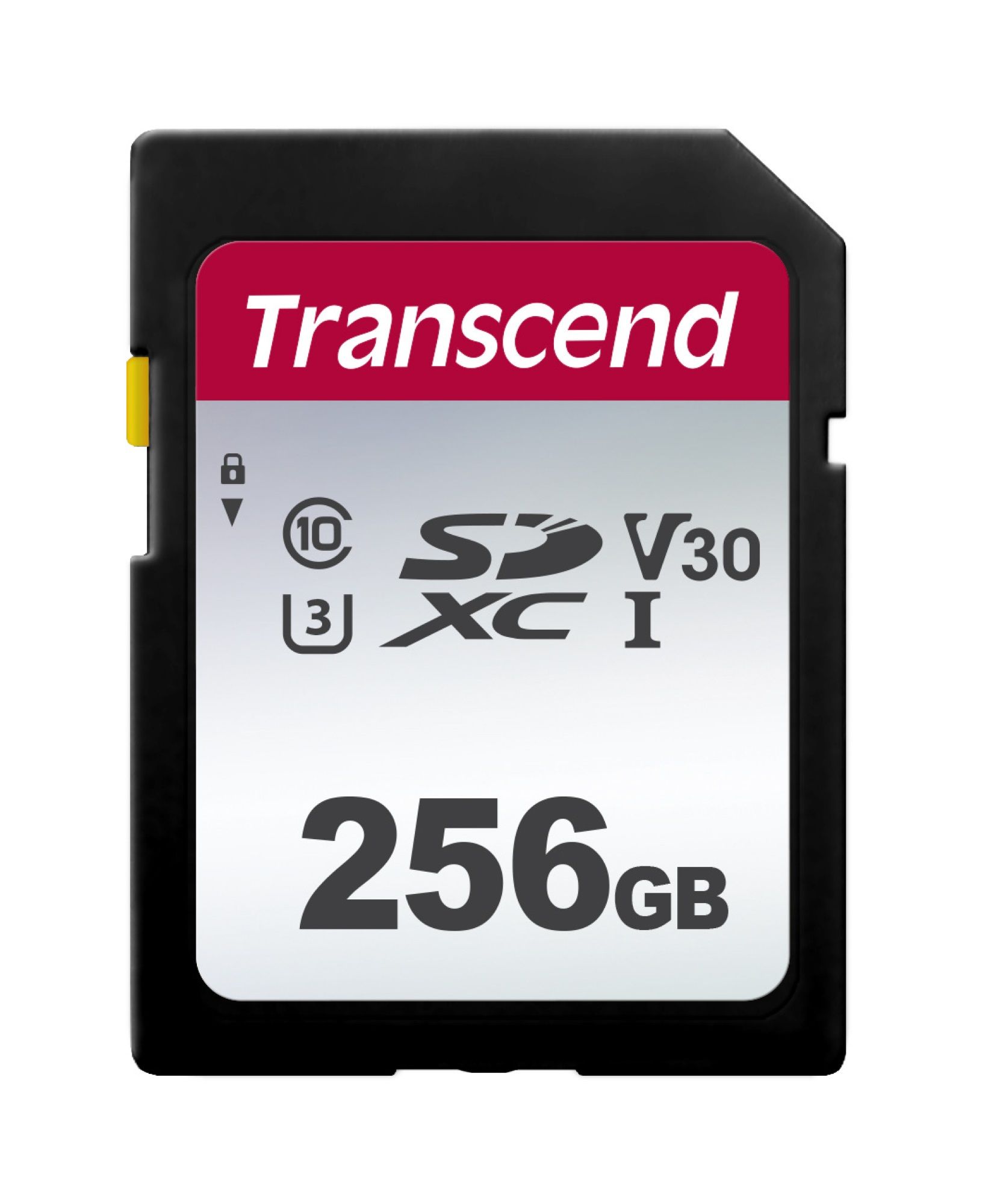 Transcend 300S Flash Memory Card - 256GB - V30 Video Class / UHS-I U3 / Class 10 - SDXC UHS-I