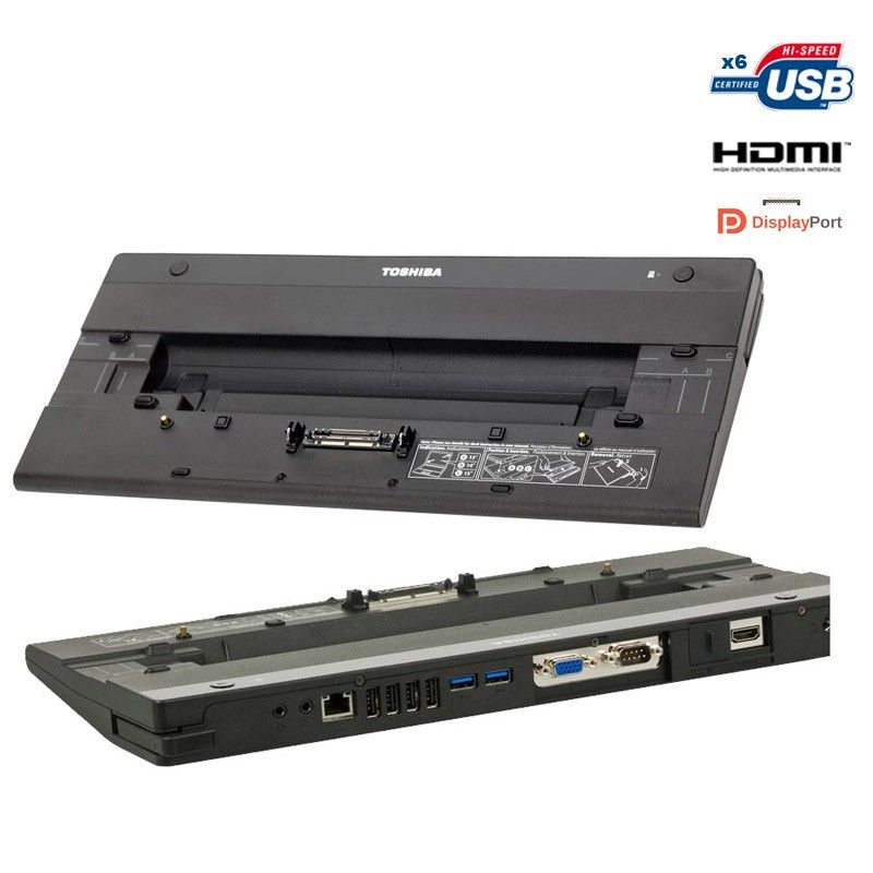 Toshiba Hi-Speed Port Replicator II PA3916E-1PRP HDMI USB VGA