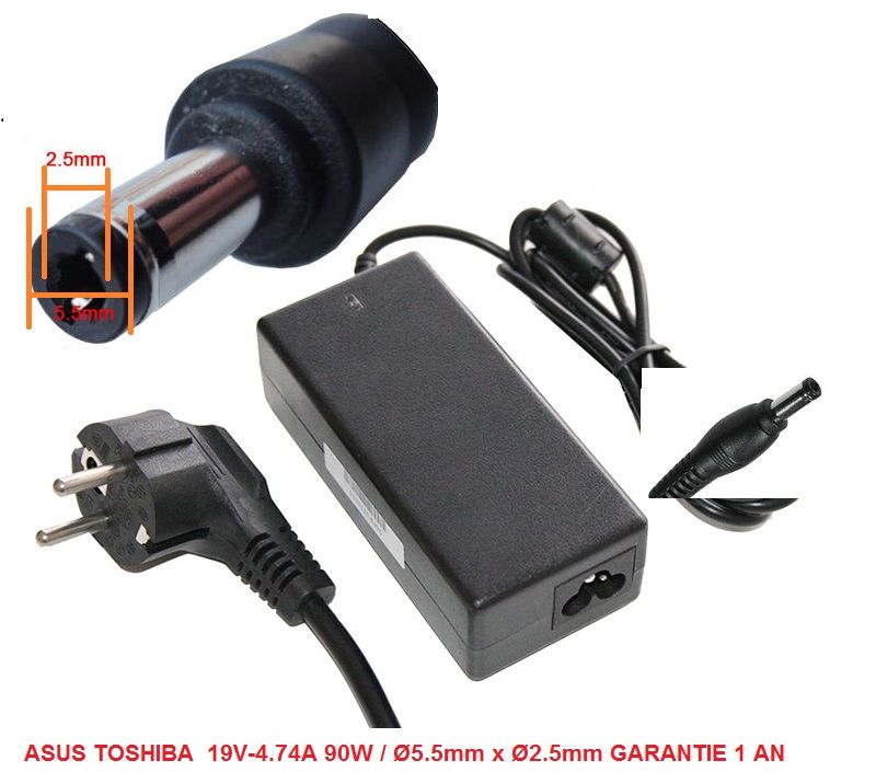 Asus 19V 4.74A 90W Compatible Power Adapter
