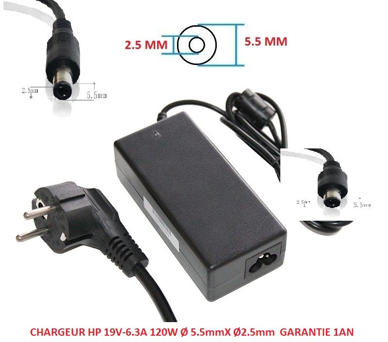HP 19V-6.3A 120W Power Adapter
